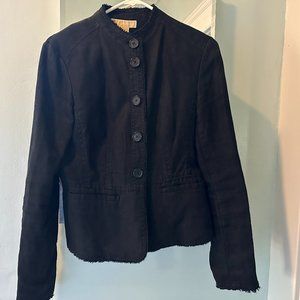 Black 100% Linen Michael Kors Blazer, Size 6, unlined, perfect for warmer months